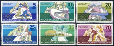 DDR 1975 Mi-Nr. 2099-2104 ** Olympische Winterspiele