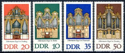 DDR 1976 Mi-Nr. 2111-2114 ** Silbermann-Orgeln