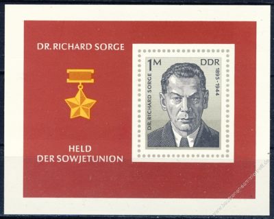 DDR 1976 Mi-Nr. 2115 (Block 44) ** Dr. Richard Sorge