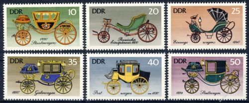DDR 1976 Mi-Nr. 2147-2152 ** Historische Kutschen