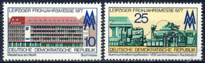 DDR 1977 Mi-Nr. 2208-2209 ** Leipziger Frhjahrsmesse