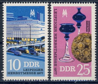 DDR 1977 Mi-Nr. 2250-2251 ** Leipziger Herbstmesse