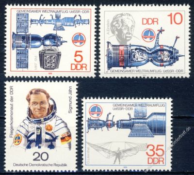 DDR 1978 Mi-Nr. 2359-2362 ** Gemeinsamer Weltraumflug UdSSR-DDR