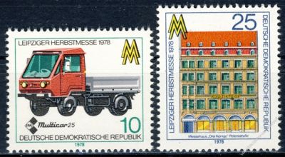 DDR 1978 Mi-Nr. 2353-2354 ** Leipziger Herbstmesse
