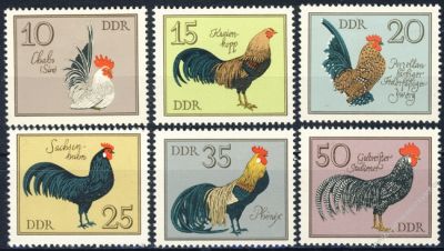 DDR 1979 Mi-Nr. 2394-2399 ** Geflgelrassen