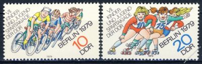DDR 1979 Mi-Nr. 2433-2434 ** Kinder- und Jugendspartakiade