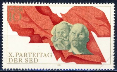 DDR 1981 Mi-Nr. 2582 ** Parteitag der Sozialistischen Einheitspartei Deutschlands