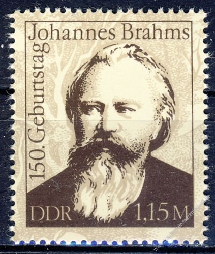 DDR 1983 Mi-Nr. 2764 ** 150. Geburtstag von Johannes Brahms