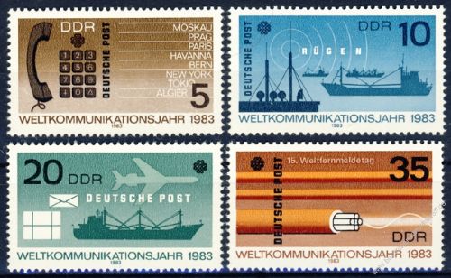 DDR 1983 Mi-Nr. 2770-2773 ** Weltkommunikationsjahr