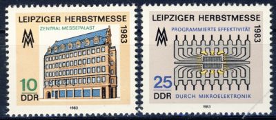 DDR 1983 Mi-Nr. 2822-2823 ** Leipziger Herbstmesse