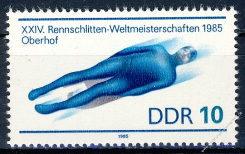 DDR 1985 Mi-Nr. 2923 ** Rennrodel-Weltmeisterschaften