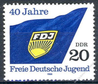 DDR 1986 Mi-Nr. 3002 ** 40 Jahre Freie Deutsche Jugend