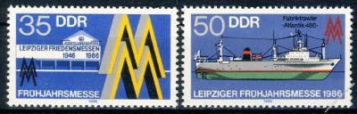 DDR 1986 Mi-Nr. 3003-3004 ** Leipziger Frhjahrsmesse