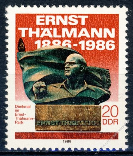 DDR 1986 Mi-Nr. 3014 ** bergabe des Ernst-Thlmann-Parks