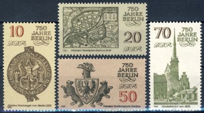 DDR 1986 Mi-Nr. 3023-3026 ** 750 Jahre Berlin