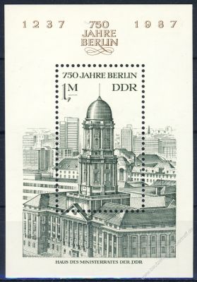 DDR 1986 Mi-Nr. 3027 (Block 84) ** 750 Jahre Berlin
