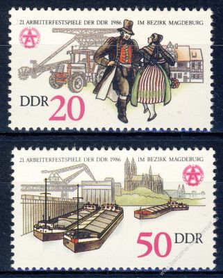 DDR 1986 Mi-Nr. 3028-3029 ** Arbeiterfestspiele der DDR
