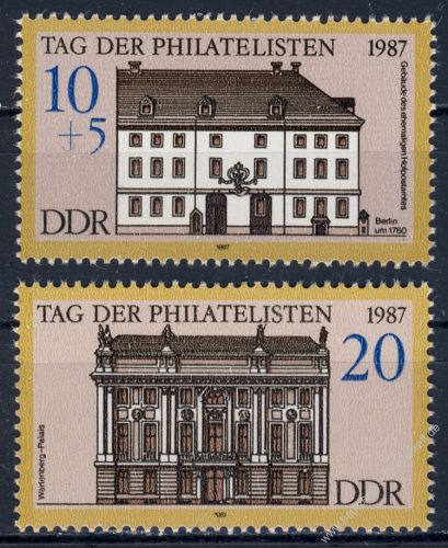 DDR 1987 Mi-Nr. 3118-3119 ** Tag der Philatelisten