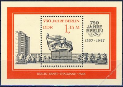 DDR 1987 Mi-Nr. 3123 (Block 89) ** 750 Jahre Berlin