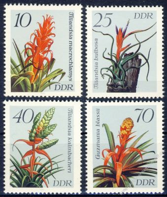 DDR 1988 Mi-Nr. 3149-3152 ** Bromelien