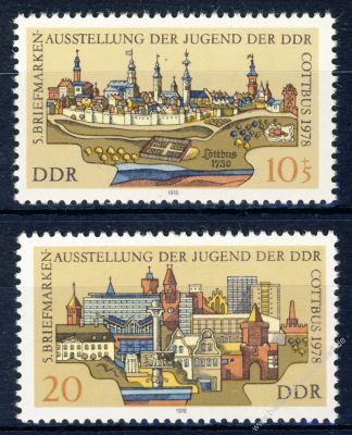 DDR 1978 Mi-Nr. 2343-2344 ** Briefmarkenausstellung der Jugend