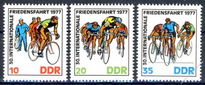 DDR 1977 Mi-Nr. 2216-2218 ** Internationale Radfernfahrt fr den Frieden