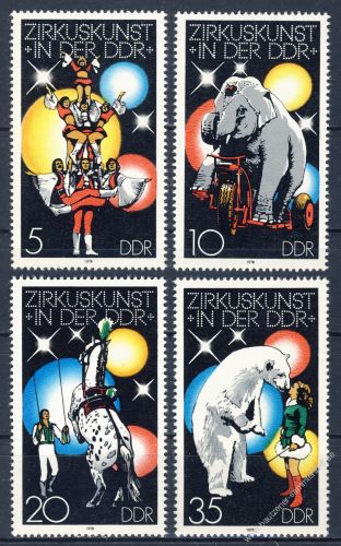 DDR 1978 Mi-Nr. 2364-2367 ** Zirkuskunst in der DDR