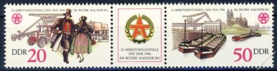 DDR 1986 Mi-Nr. 3028-3029 (ZD) ** Arbeiterfestspiele der DDR
