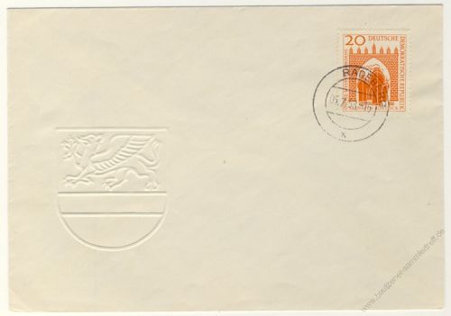 DDR 1958 FDC Mi-Nr. 634 ESt. Bau des Seehafens Rostock