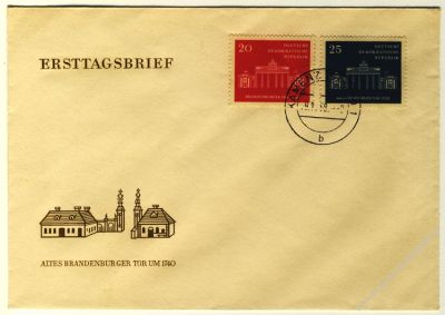 DDR 1958 FDC Mi-Nr. 665-666 ESt. 10 Jahre Magistrat von Gro-Berlin