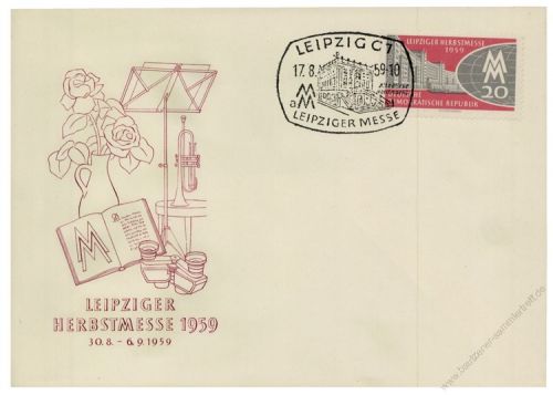 DDR 1959 FDC Mi-Nr. 712 SSt. Leipziger Herbstmesse