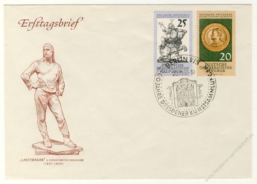 DDR 1960 FDC Mi-Nr. 791-792 SSt. 400 Jahre Dresdener Kunstsammlungen