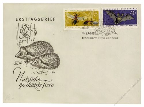 DDR 1962 FDC Mi-Nr. 869-872 SSt. Geschtzte Tiere