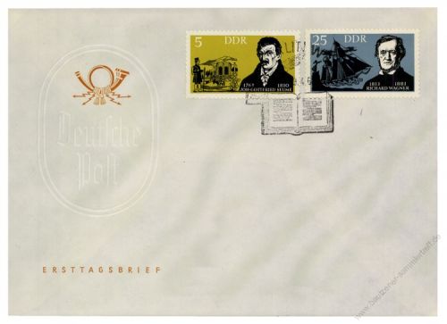 DDR 1963 FDC Mi-Nr. 952-955 SSt. Berhmte deutsche Schriftsteller und Opernkomponisten