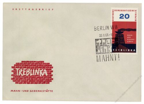 DDR 1963 FDC Mi-Nr. 975 SSt. Internationale Mahn- und Gedenksttten