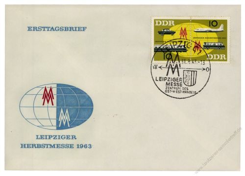 DDR 1963 FDC Mi-Nr. 976-977 (ZD) SSt. Leipziger Herbstmesse
