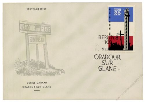 DDR 1966 FDC Mi-Nr. 1206 SSt. Internationale Mahn- und Gedenksttten