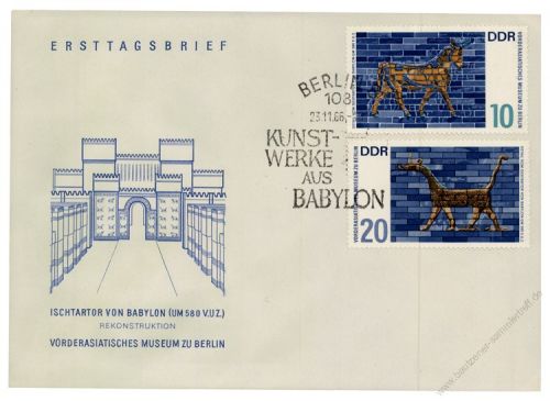 DDR 1966 FDC Mi-Nr. 1229-1232 SSt. Vorderasiatisches Museum Berlin