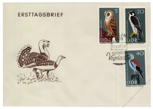 DDR 1967 FDC Mi-Nr. 1272-1277 SSt. Geschtzte Vgel