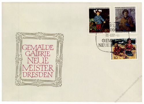 DDR 1968 FDC Mi-Nr. 1393-1398 SSt. Staatliche Kunstsammlungen Dresden