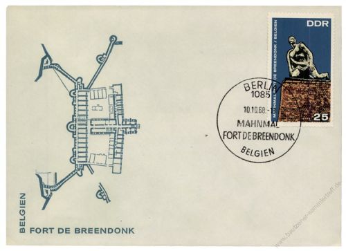 DDR 1968 FDC Mi-Nr. 1410 SSt. Internationale Mahn- und Gedenksttten