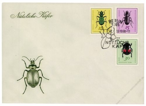 DDR 1968 FDC Mi-Nr. 1411-1416 SSt. Ntzliche Kfer