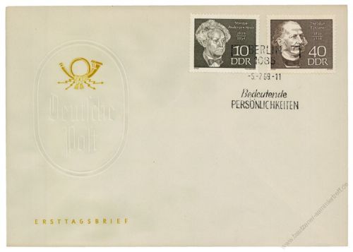 DDR 1969 FDC Mi-Nr. 1440-1443 SSt. Berhmte Persnlichkeiten