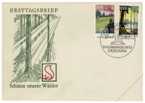 DDR 1969 FDC Mi-Nr. 1462-1465 SSt. Waldschutz