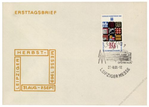 DDR 1969 FDC Mi-Nr. 1494 SSt. Leipziger Herbstmesse