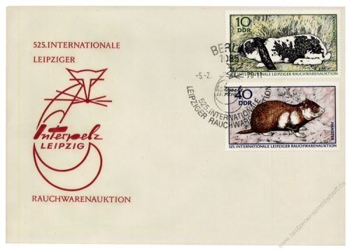 DDR 1970 FDC Mi-Nr. 1541-1544 SSt. Internationale Leipziger Rauchwarenauktion