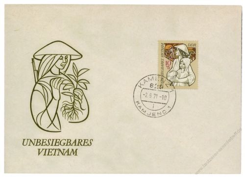 DDR 1971 FDC Mi-Nr. 1699 ESt. Unbesiegbares Vietnam