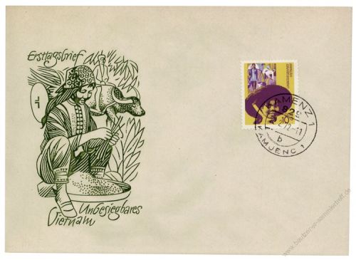 DDR 1972 FDC Mi-Nr. 1736 ESt. Unbesiegbares Vietnam