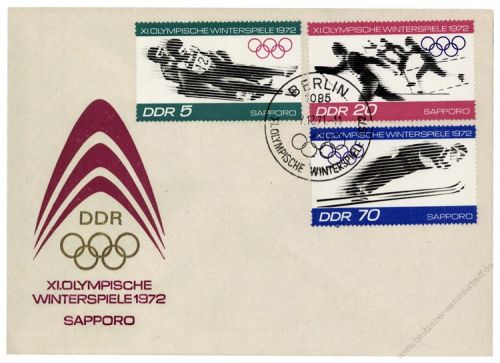 DDR 1971 FDC Mi-Nr. 1725-1730 SSt. Olympische Winterspiele 1972