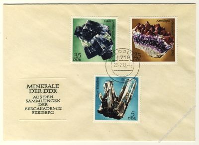 DDR 1972 FDC Mi-Nr. 1737-1742 ESt. Minerale aus den Sammlungen der Bergakademie Freiberg